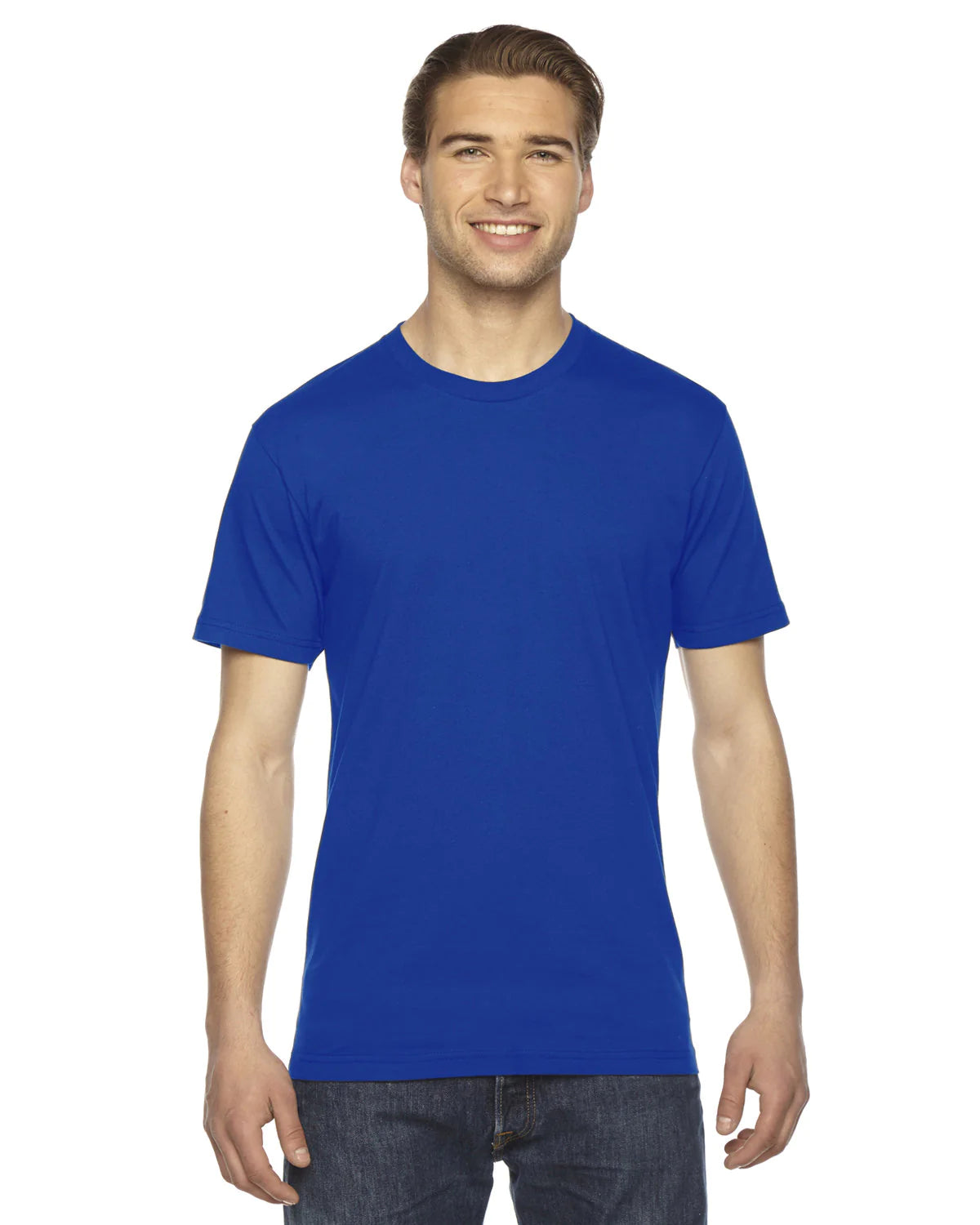 Custom T-Shirts in a variety of colors, including vibrant blue, tailored to your preferences. These shirts are personalized to reflect your unique style, with options ranging from bold hues to calming neutrals. Each shirt is made to order, ensuring a perfect fit and personalized expression of your individuality.