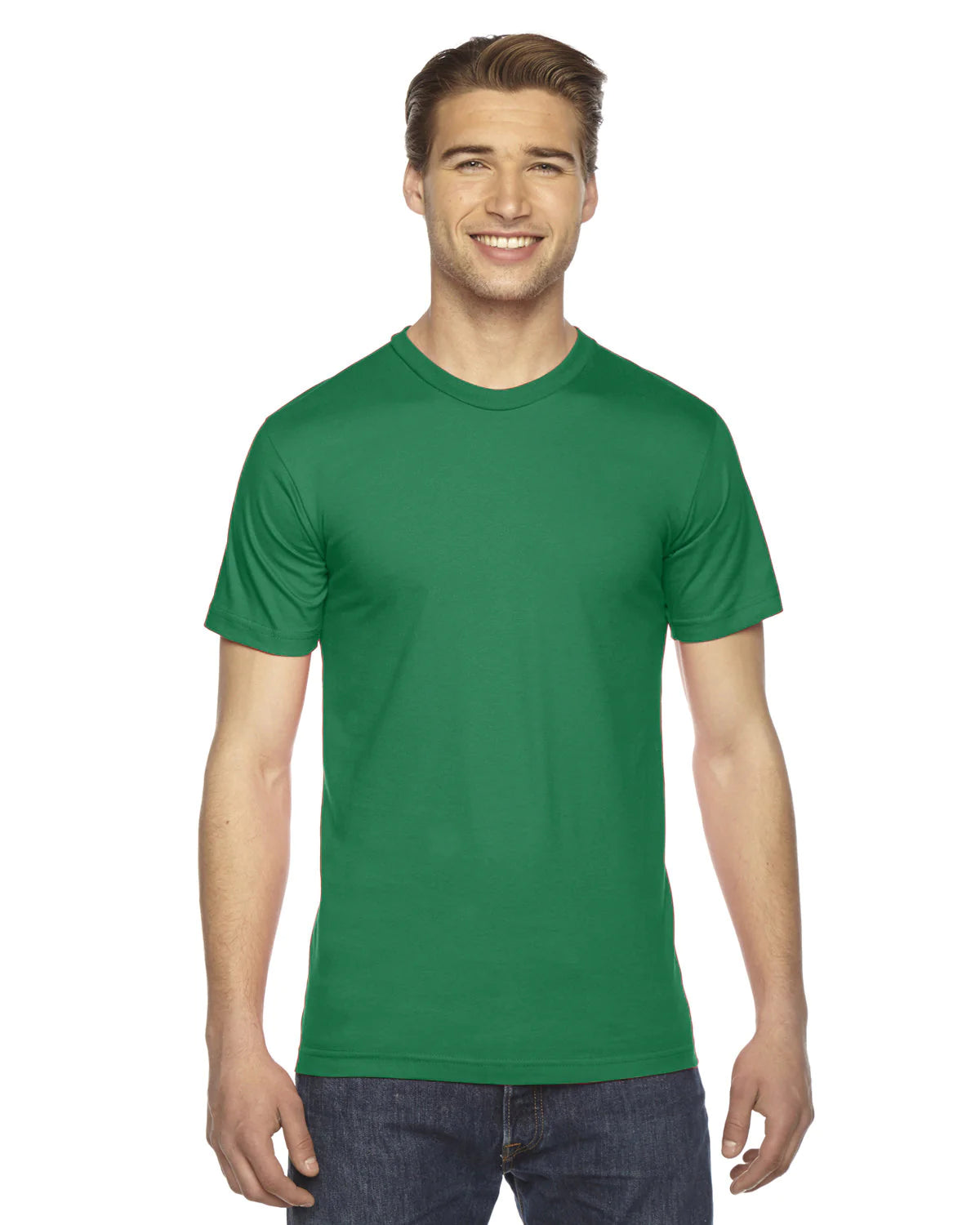 Custom T-Shirts in a variety of colors, including fresh green, tailored to your preferences. These shirts are personalized to reflect your unique style, with options ranging from vibrant hues to earthy neutrals. Each shirt is made to order, ensuring a perfect fit and personalized expression of your individuality.
