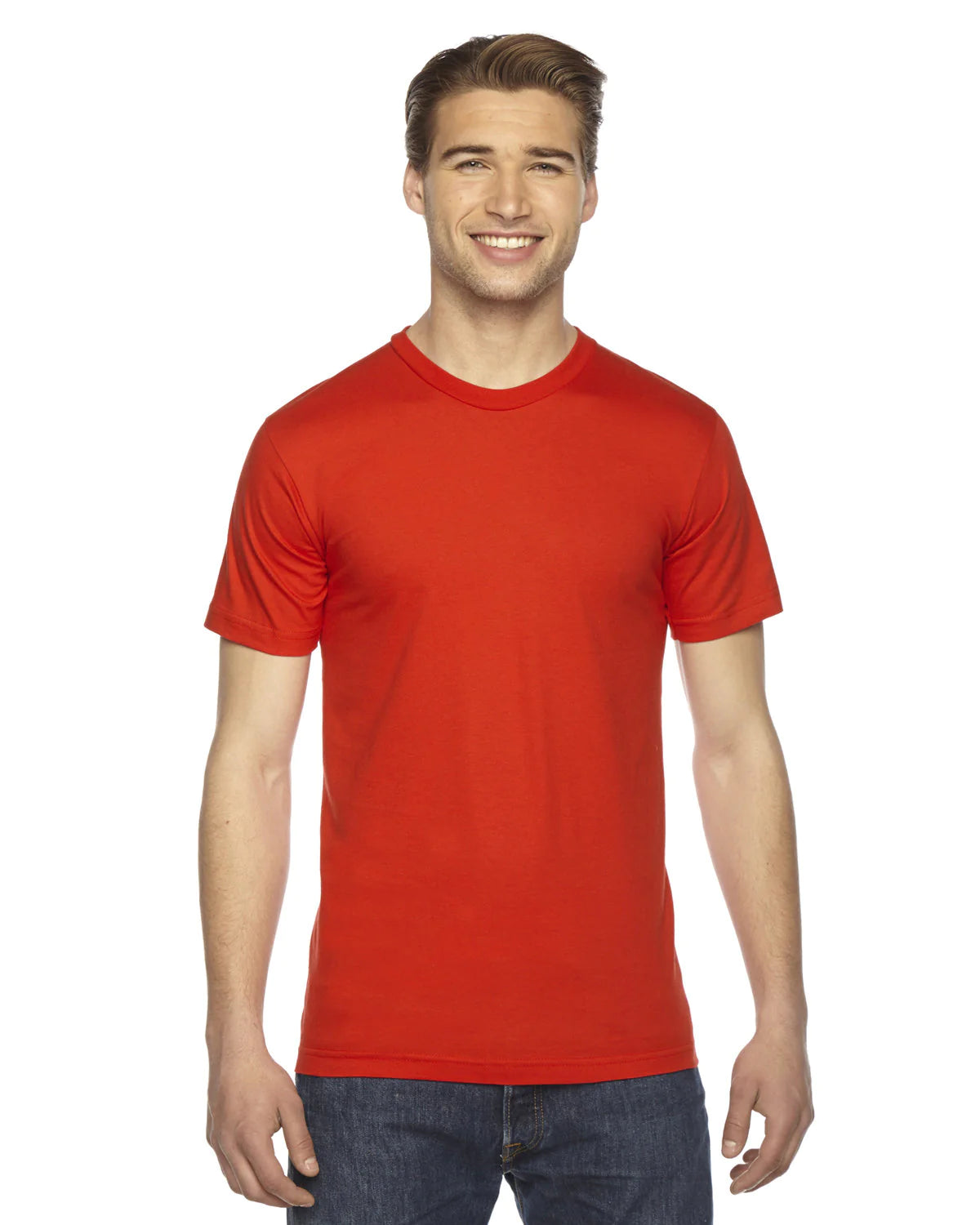 Custom T-Shirts in a variety of colors, including lively orange, tailored to your preferences. These shirts are personalized to reflect your unique style, with options ranging from bold hues to warm neutrals. Each shirt is made to order, ensuring a perfect fit and personalized expression of your individuality.