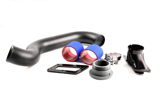 Sea-Doo RXPX300 Rear Exhaust Kit, designed for the RXPX300 model. The kit features a high-performance rear exhaust system with polished stainless steel tips, enhancing both the aesthetic and acoustic profile of the watercraft. It includes all necessary mounting hardware and components for easy installation, improving exhaust flow and overall performance.