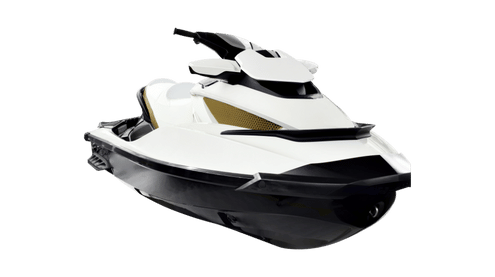 Jet ski being winterized by Toronto Jet Ski, showcasing the process of preparing a jet ski for cold weather to ensure reliable performance and protection during the off-season.