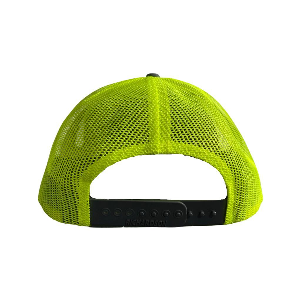 This trucker hat boasts neon yellow mesh panels on the back, ensuring breathability and a striking contrast against the sleek black front. The 'Toronto Jet Ski' logo, embroidered in vibrant pink on the front panel, adds a stylish accent. With its adjustable snapback closure for a customized fit, this hat combines practicality with urban flair, making it the perfect accessory for your watersport adventures.