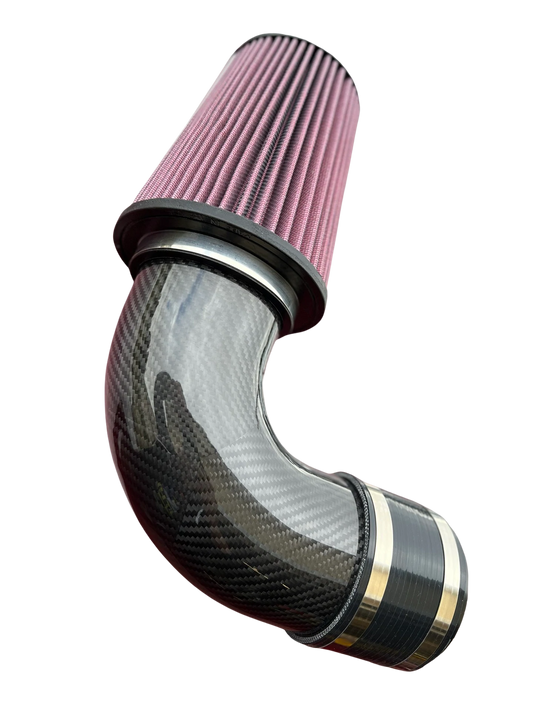 Sea-Doo Carbon Fiber Cold Air Intake, a premium performance upgrade for Sea-Doo watercraft. This intake system features a sleek, lightweight carbon fiber construction designed to maximize airflow and enhance engine performance. The cold air intake improves throttle response and power output while adding a stylish, high-tech look to your watercraft.