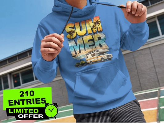 ☀️ SUMMER Hoodie – Road Trip Edition