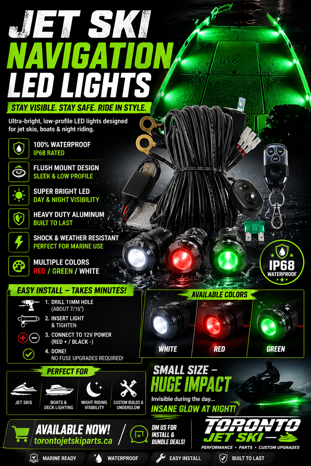 Sea doo Navigation LED Light Kit