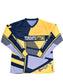 New Design Toronto Jet Ski Jersey in vibrant yellow and black color scheme.  The jersey features bold black stripes running diagonally across the chest and sleeves, with 'Toronto' printed in sleek black font on the front.  The material is lightweight and breathable, perfect for high-performance jet skiing.