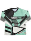 New Design Toronto Jet Ski Jersey in vibrant teal and black color scheme.  The jersey features bold black stripes running diagonally across the chest and sleeves, with 'Toronto' printed in sleek black font on the front.  The material is lightweight and breathable, perfect for high-performance jet skiing.