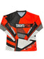 New Design Toronto Jet Ski Jersey in vibrant orange and black color scheme.  The jersey features bold black stripes running diagonally across the chest and sleeves, with 'Toronto' printed in sleek black font on the front.  The material is lightweight and breathable, perfect for high-performance jet skiing.