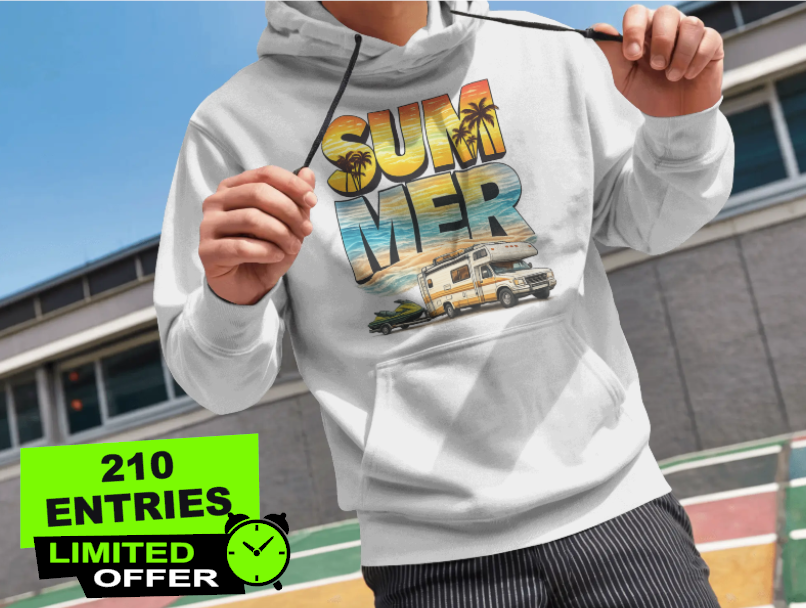☀️ SUMMER Hoodie – Road Trip Edition